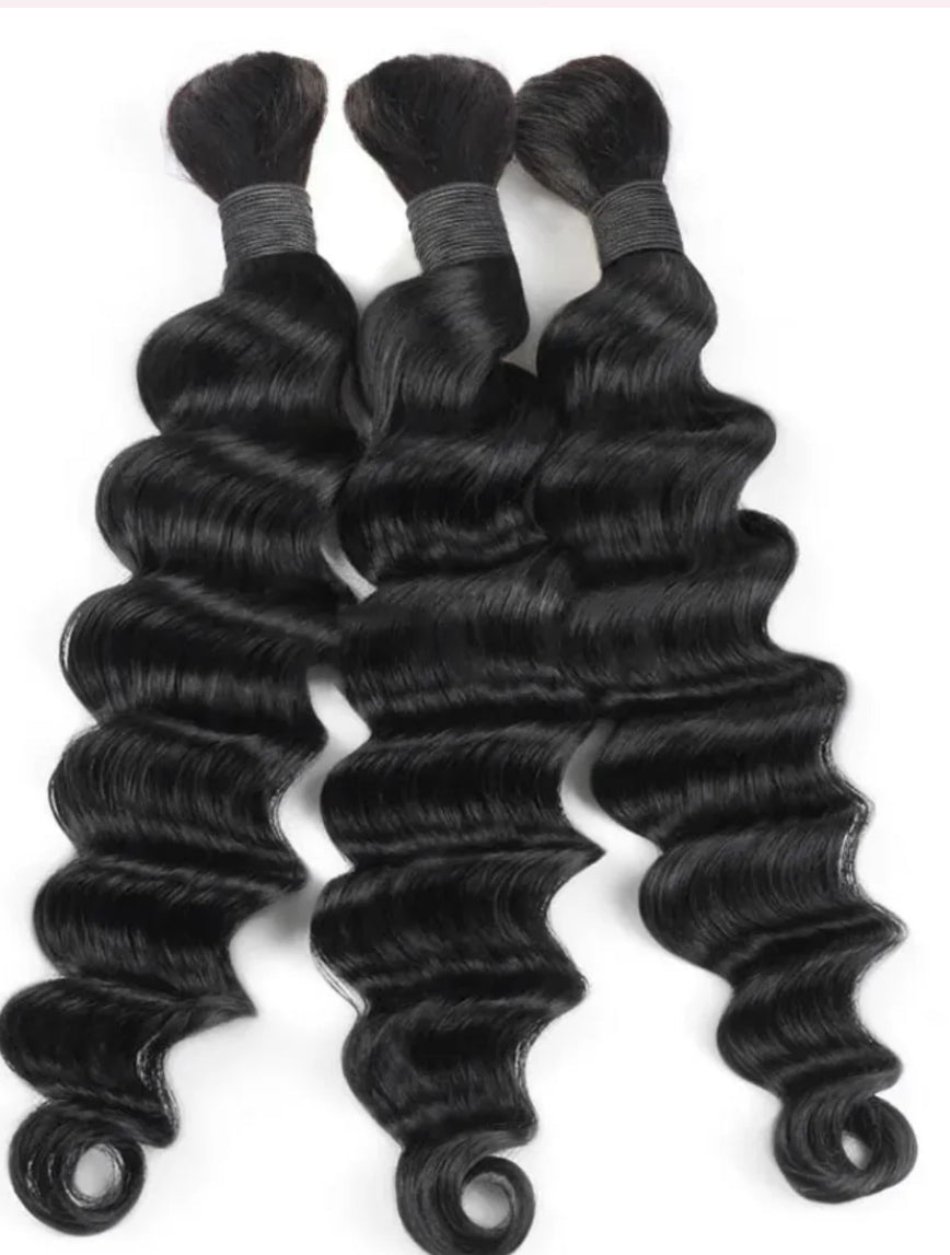 Natural Curly Braiding Human Hair